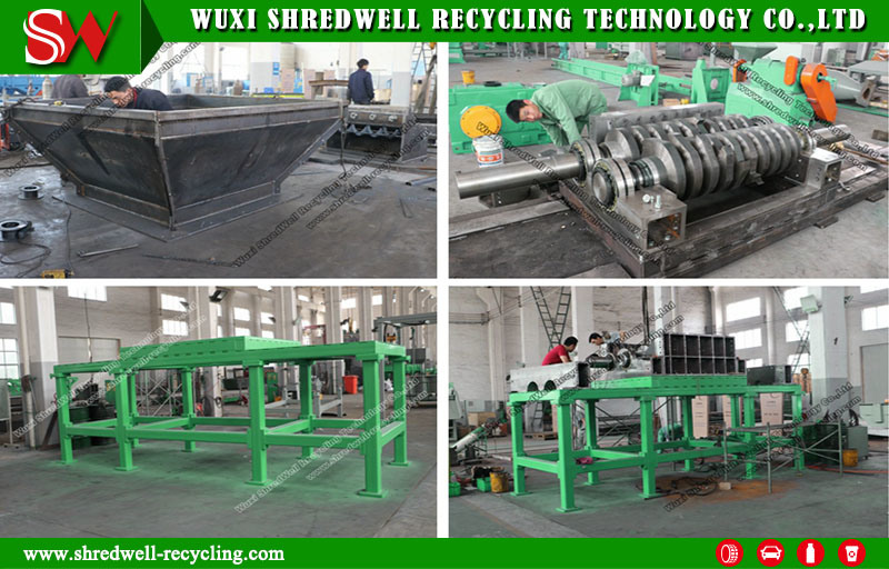 Large Capacity Waste Tire Shredding Machine for Rubber Powder Plant