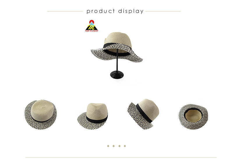 Paper Straw Cap Sun Protective Hats