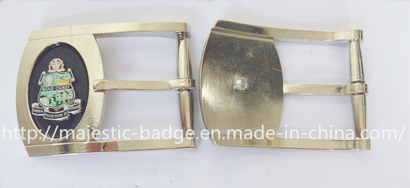 Customized Zinc Die Cast & Plating Silver Belt Buckle