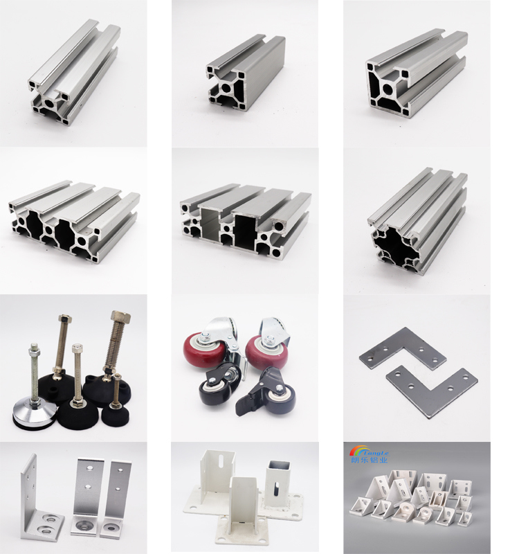 6063 T5 V Slot Extrusion Aluminum Profile for Industrial Guard