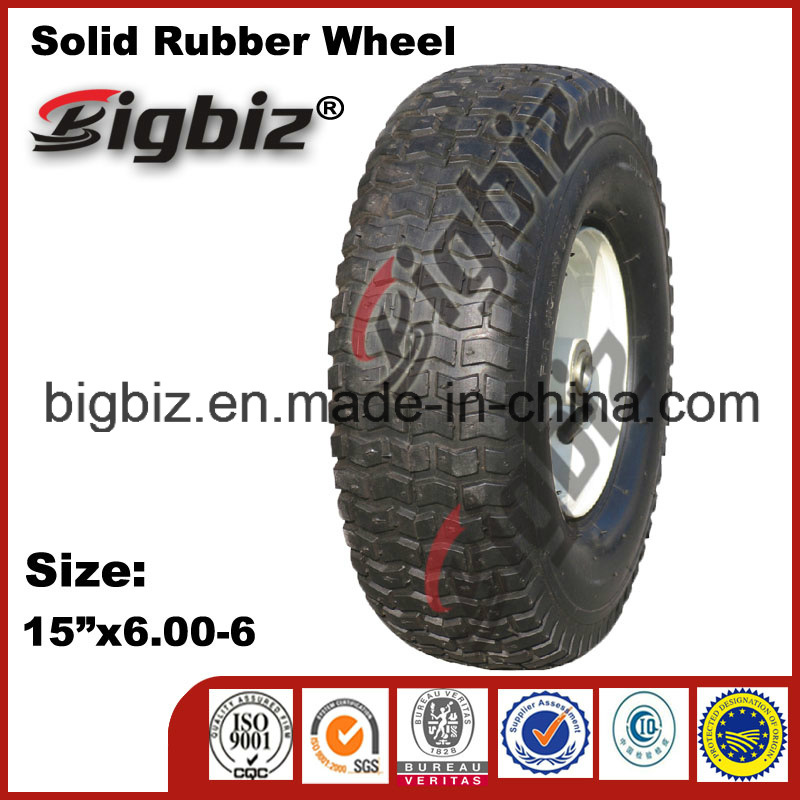 Hot Selling 8X2 Solid Rubber Wheel with Plastic Hub