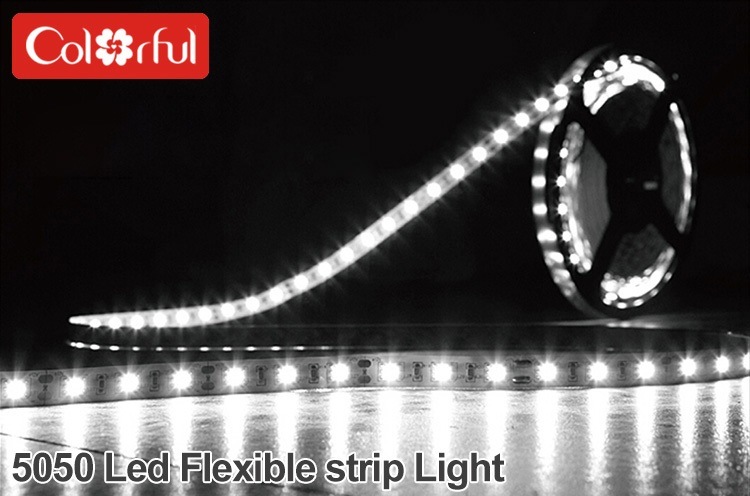 Long Life High Brightness SMD5050 DC12V LED Flexible Strip Light