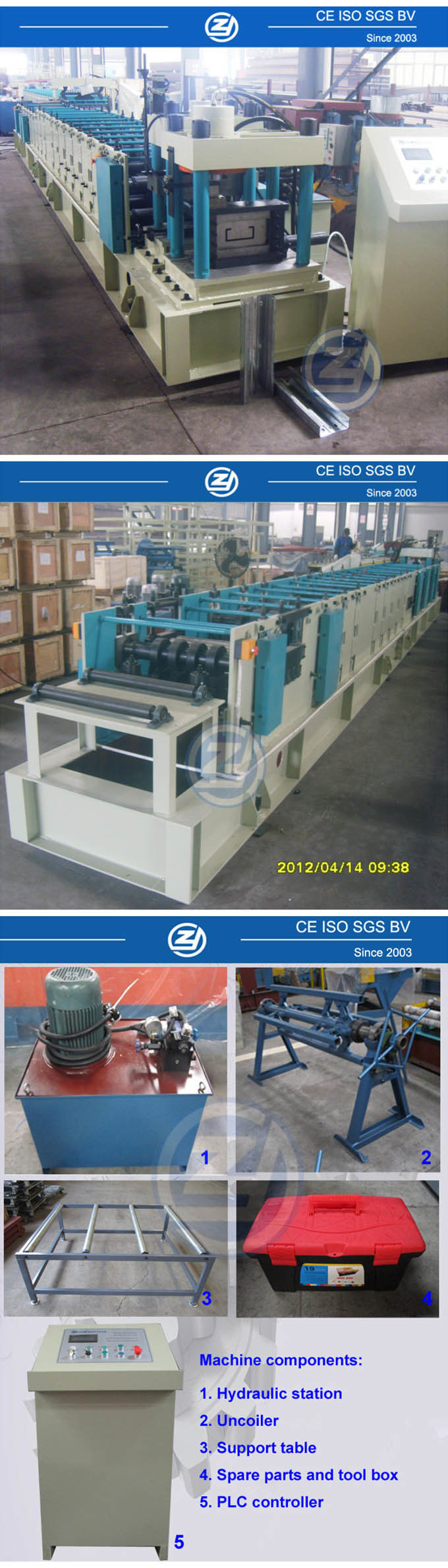 Steel Roll Forming C Purlin Forming Machine