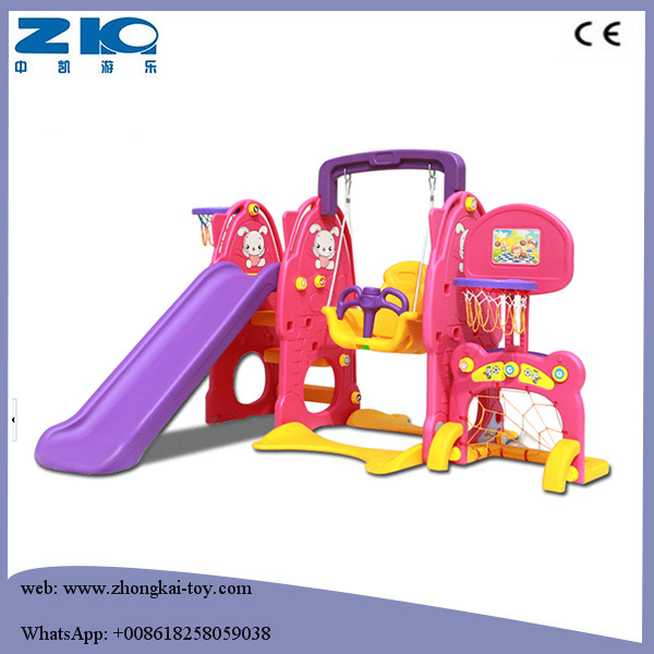 Children Plastic Slide and Swing Set