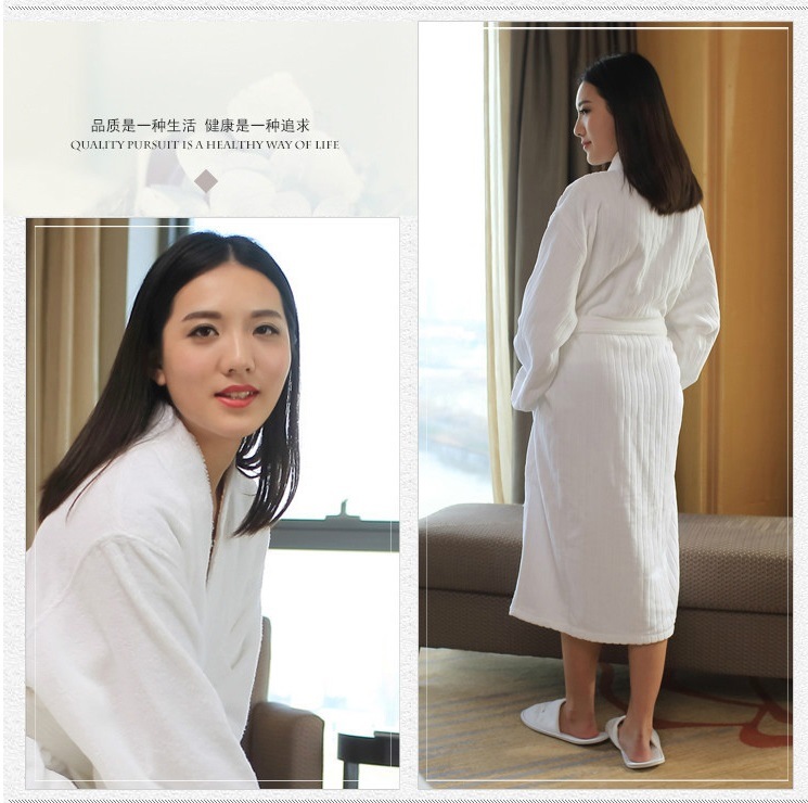 100% Cotton Terry Hotel Bathrobe Home Textile