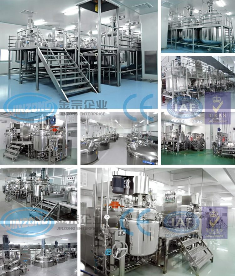 Body Lotion/Facial Cream Making Machine Vacuum Homogenizer Mixer Equipment for Cosmetic Food