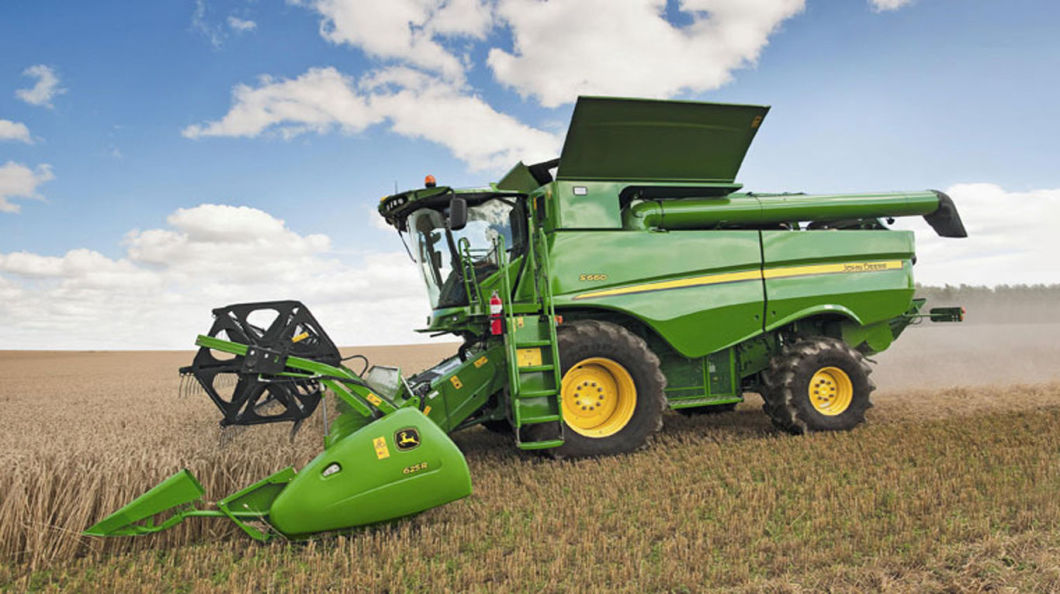 Second Used Second-Hand John Deere Combine Harvester for Rice Soyben Wheat C120series