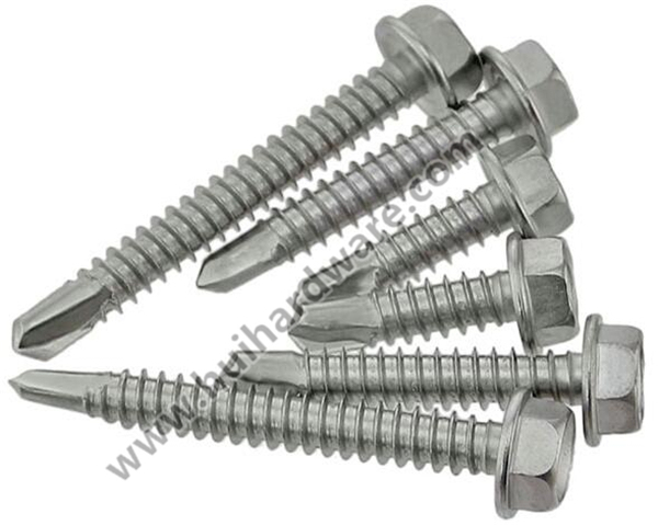 Stainless Steel 410 Flange Hex Head Self Drilling Screws