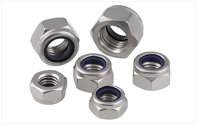 Stainless Steel Hex Nylon Threaded Insert Lock Nut