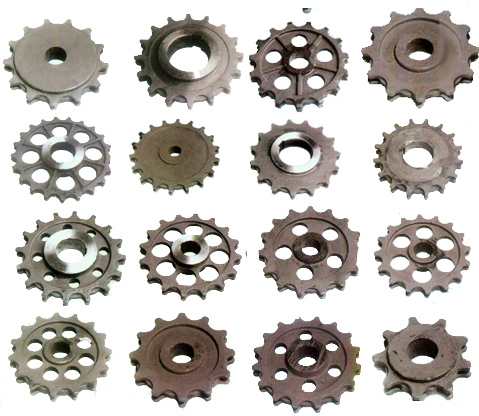 Roller Chain Sprocket with Hardened Teeth