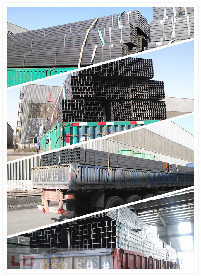 200mmx200mm Black Square Steel Tube