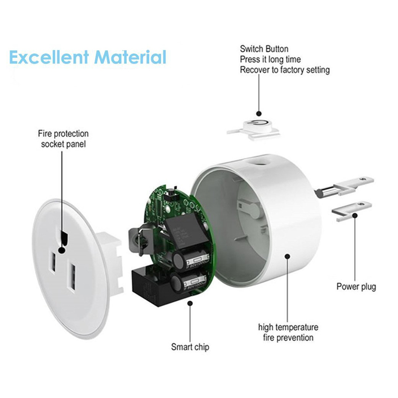 Work with Amazon Alexa Us Standard Wi-Fi Smart Socket