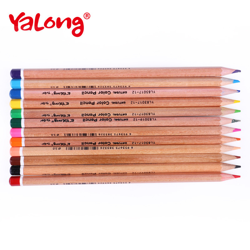 24PCS Wooden Color Pencils in Box for Children