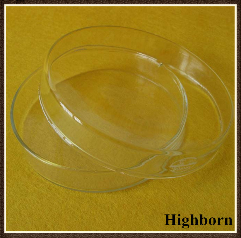 Clear Round Base Silica Quartz Glass Petri Dish with Lid