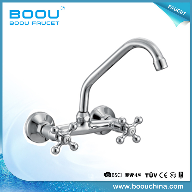 Boou High Quality Dual Handle Water Fall Sink Kitchen Mixer