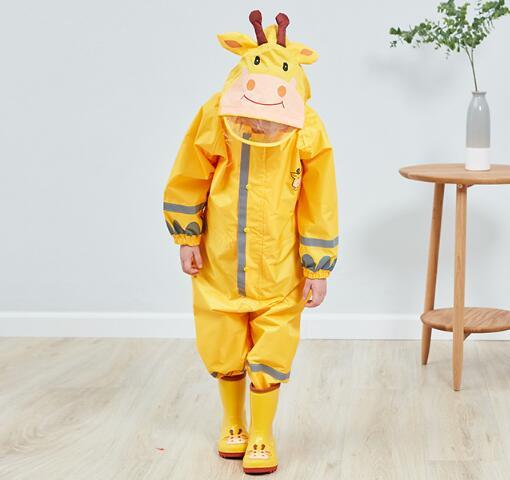 Customize Kids Children Nylon Polyester Jumpsuits Raincoat