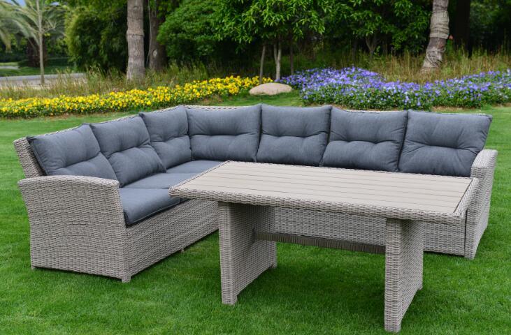 Outdoor Rattan Patio Furniture Sofa Sectional Couch Set