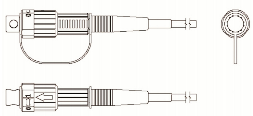 Fiber Optic Mini Sc/APC Connectors IP65 Outdoor Waterproof 5.0mm Patch Cords Match with Huawei Devices