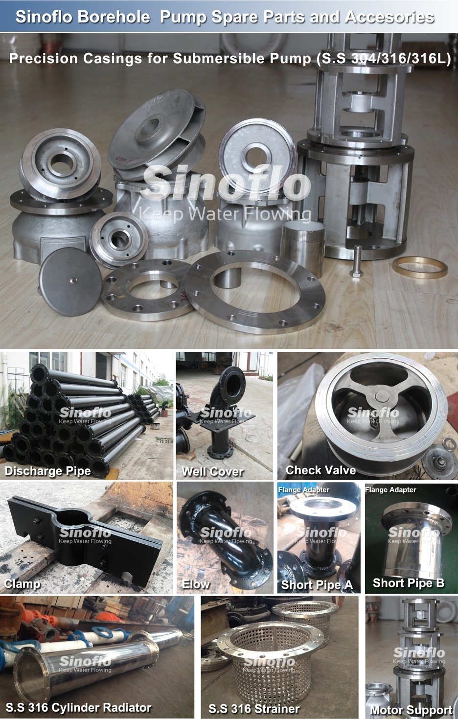 Stainless Steel Deep Well Borehole Corrosion Resistance Sea Water Pump