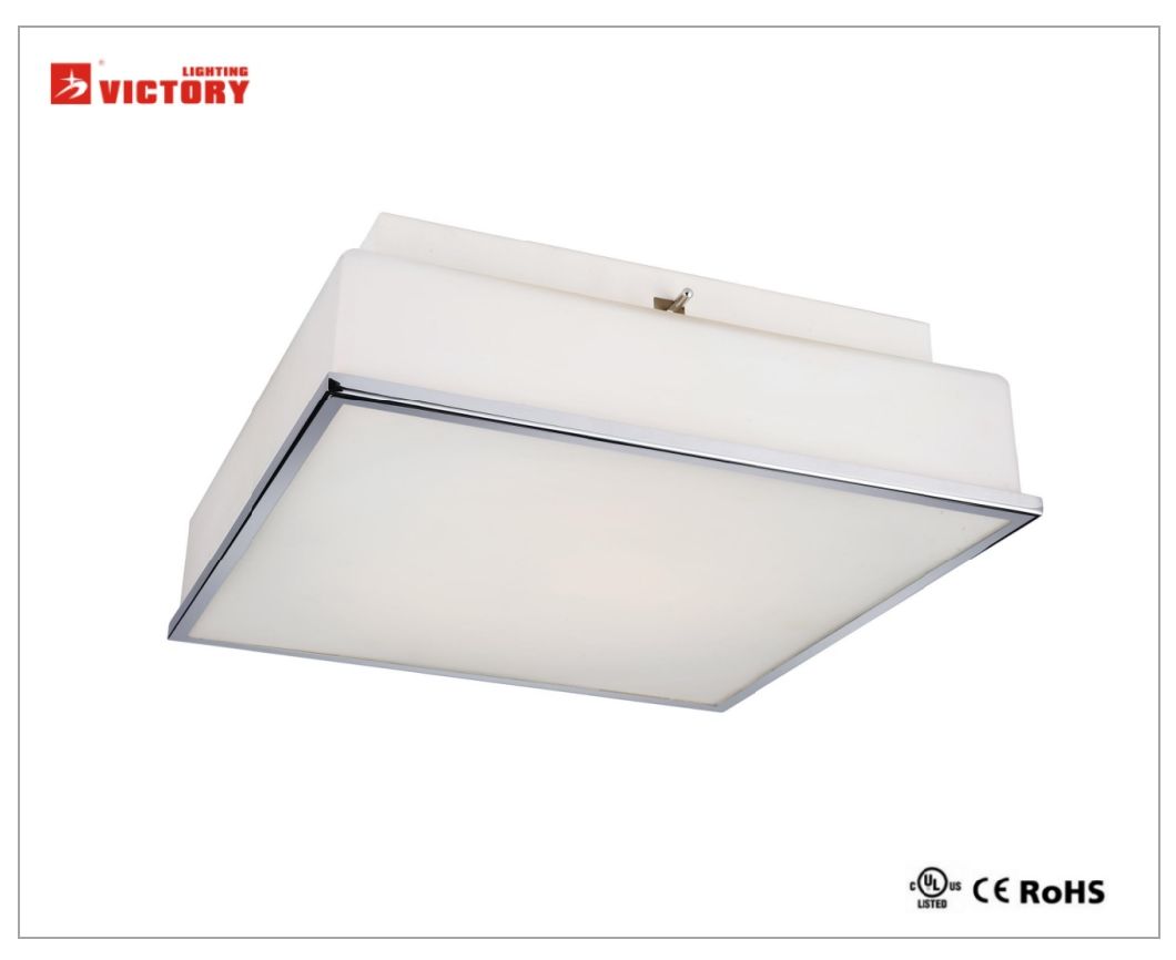 Modern Square Glass Decorative LED Ceiling Light