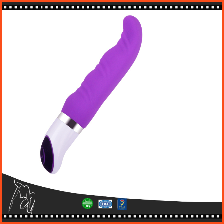 Waterproof Silicone Rechargeable G-Spot Vibrator, Silicone Penis Vibrator for Anal and Vagina Vibrator