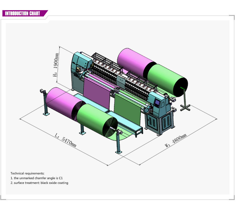 Ybd151 High-Speed Computerized Quilting Embroidery Machine