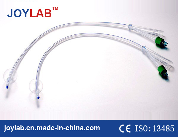 Medical Disposable 100% Silicone Foley Catheter 2 Way 3 Way