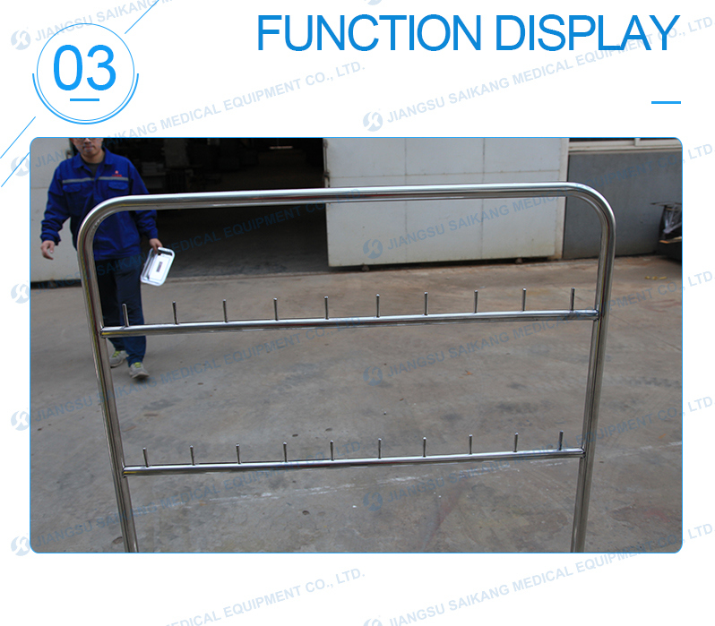 Professional Team Comfortable Stainless Steel Medical Trolley