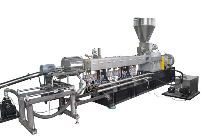 Haisi Extrusion 250kg/H Black Color Master Batch Twin Screw Extruder