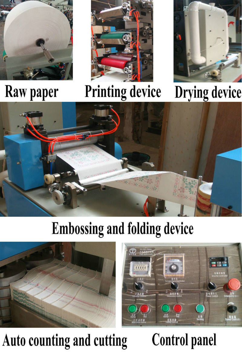 Full Auto Printing Serviette Paper Machine Price
