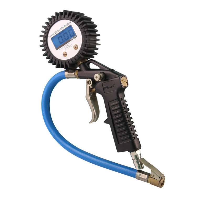 Digital Tire Pressure Gauge Inflator with Air Chuck and Hose