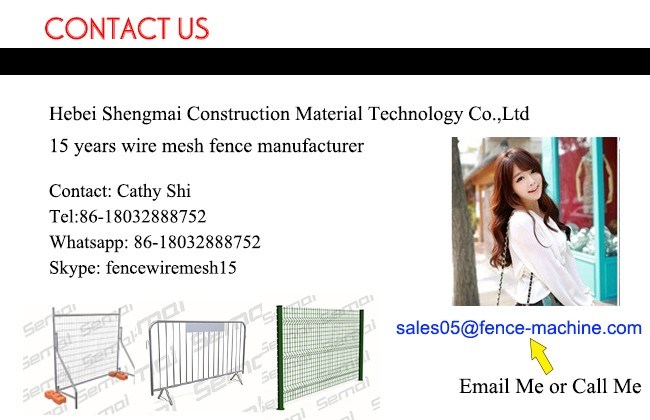 PVC Coated Temporary Chain Link Fence