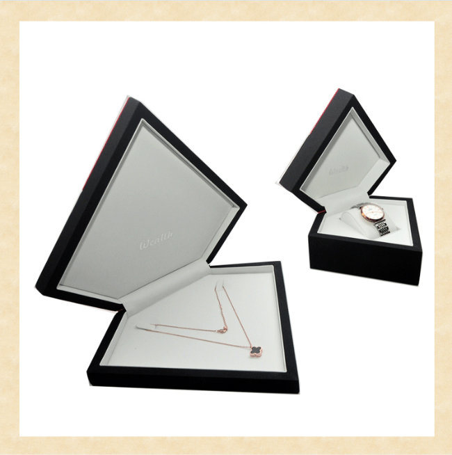 Customized Luxury Irregular Heart Shape Jewelry/Watch PU Leather Packaging Gift Box