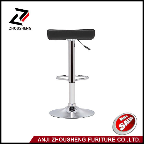 modern Leather Adjustable Bar Stools Hydraulic Swivel Dining Chair