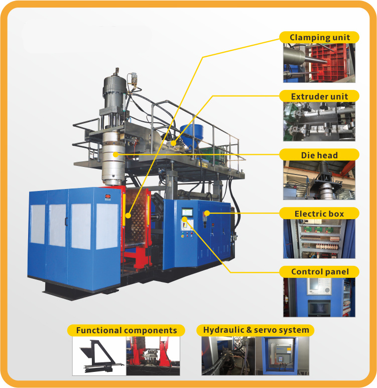 10L-15L-20L Automatic Extrusion Plastic Blow Molding Machine (PXB70A)