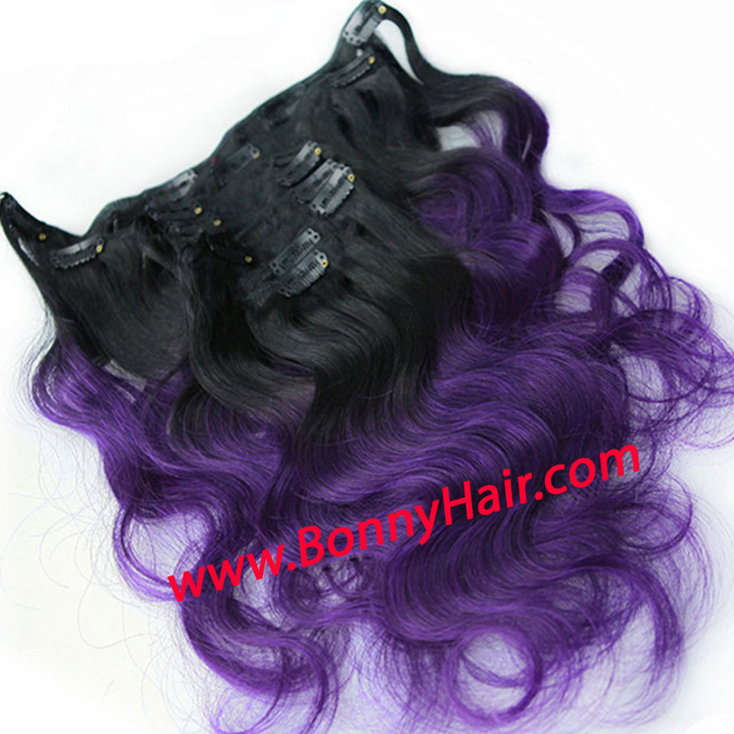 Clip in Hair Extension, Clip on Hair Extension, 100% Human Remy Hair High Quality, Customized Order Available, Many Colors Available