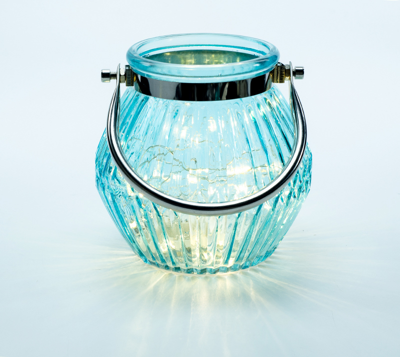 Glass Lighting Lamp with Steel Handle/ Storm Lantern