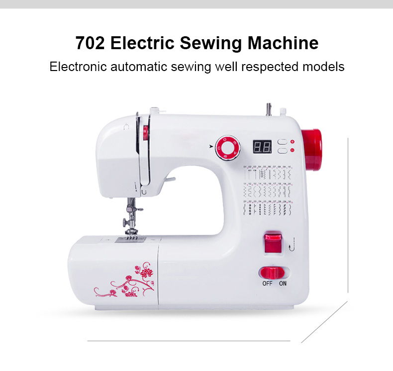 Electric Mini Domestic Lockstitch Industrial Sewing Machine Long Arms (FHSM-702)