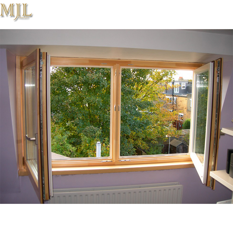 Quality-Assured Bottom Price Wood Multi Casement Windows with Double Glass