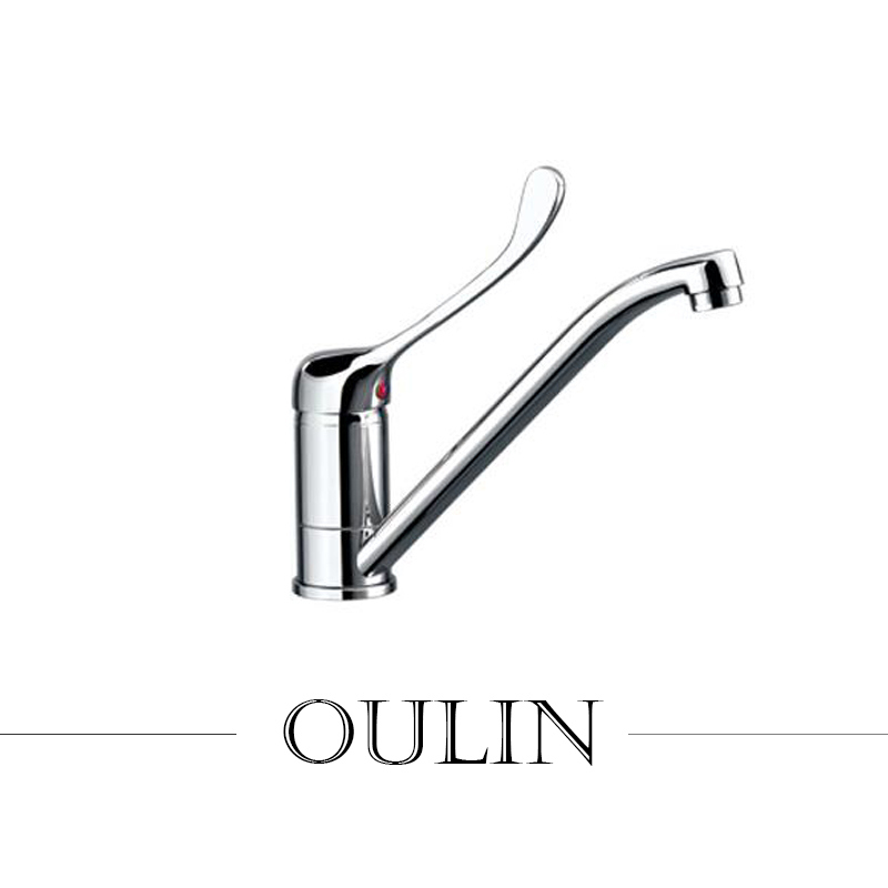 Popular Brass Single Handle Kitchen Faucet Mixer Sanitary Ware