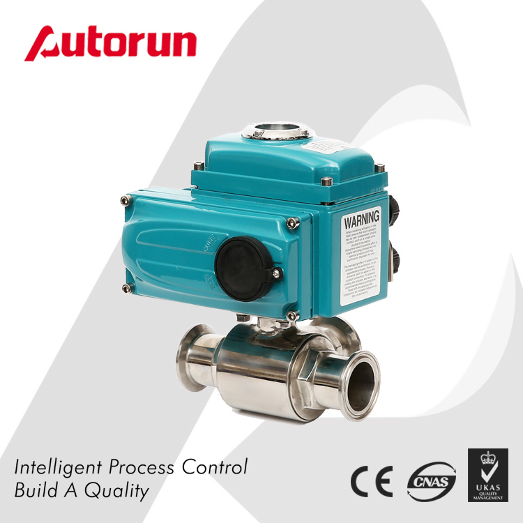 Electric Sanitary Hoop Connection Ball Valve