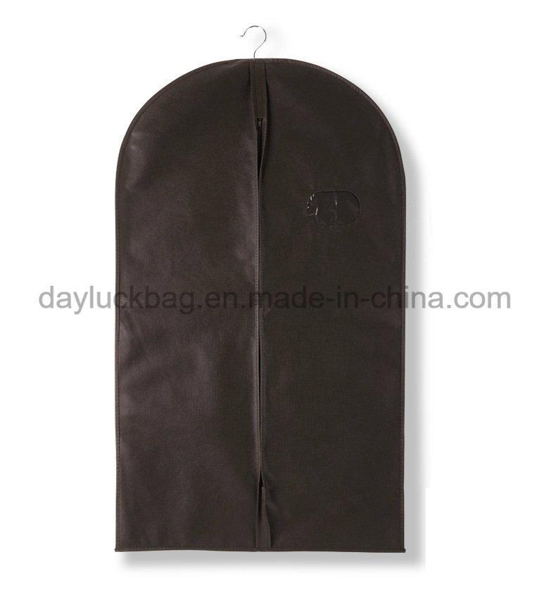 PVC Window Pocket Suit Non Woven Cotton Garment Suit Bag