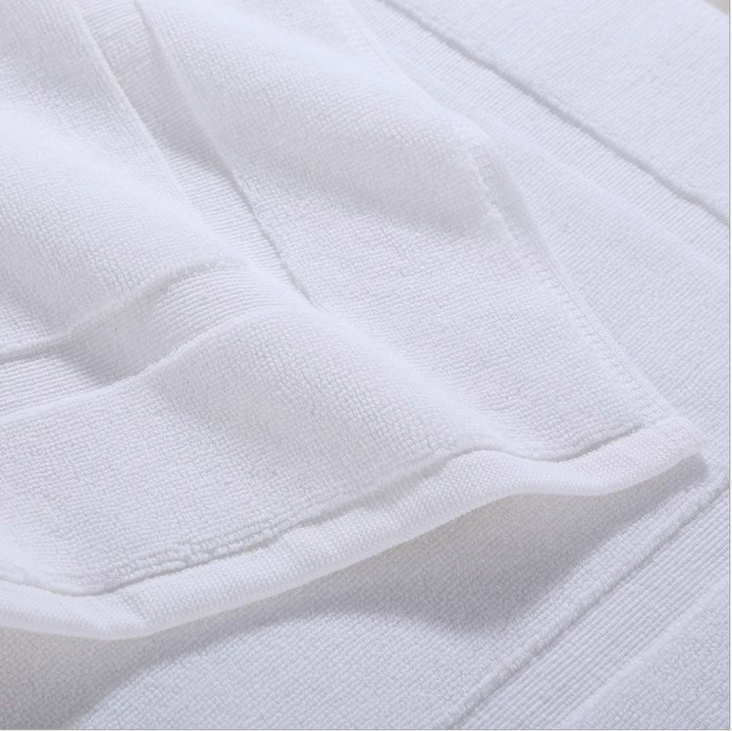 Luxury 5star Hotel White Terry Bath Mat Bathroom Linen