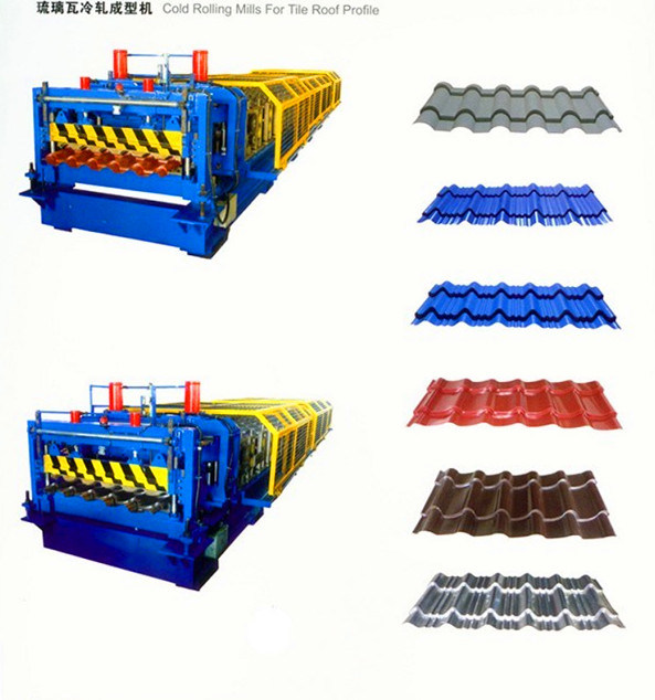 Galvanized Glazed Tile Roof Panel Roll Forming Machine