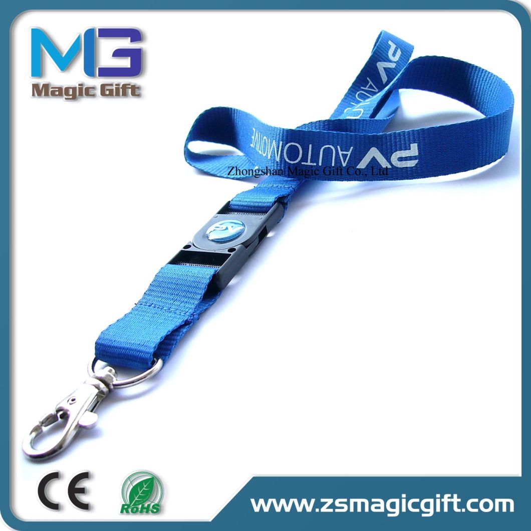 Hot Sales Customized Printed Lanyard Ribbon with Plastic Buckle