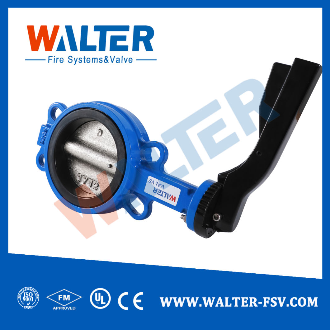 Cast Iron Hand Lever Wafer Butterfly Valve