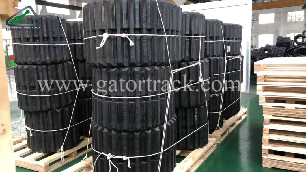 750X150X66 Rubber Track Machinery Part of Dumper for Morooka, Ihi, FIAT Hitachi, Alltrack