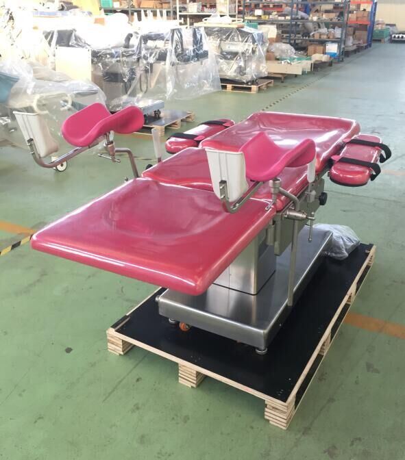 Hospital Medical Electric & Hydraulic Gynecological Obstetric Table Delivery Bed