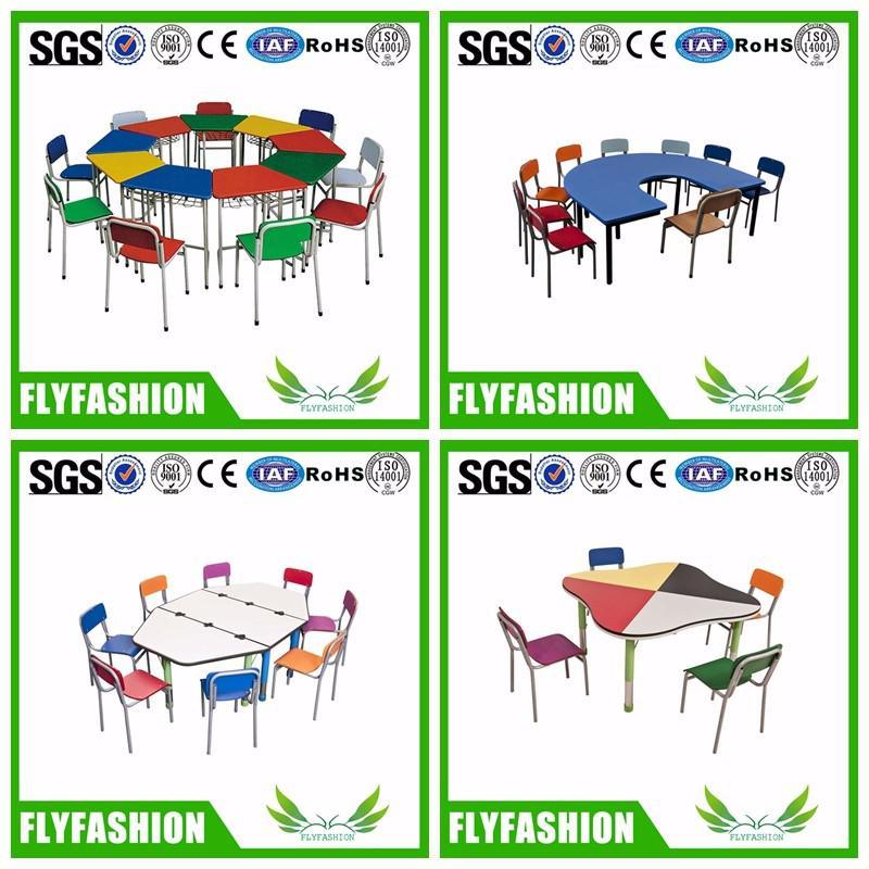 Kindergarten School Adjustable Desk with Chair for Kids