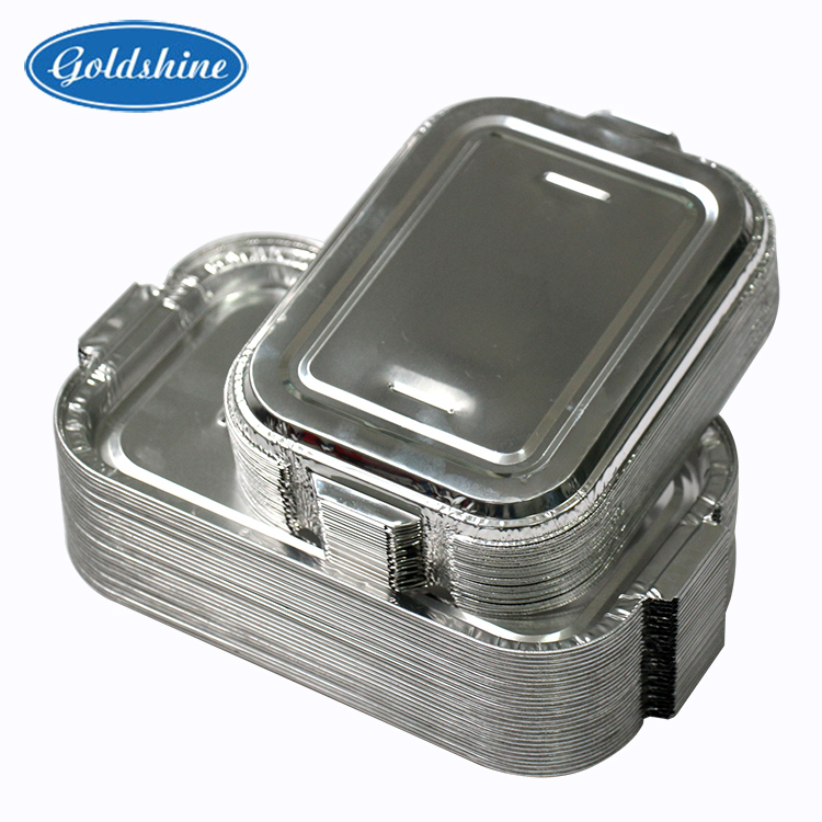 Aluminium Foil Airline Food Packaging Container Lunch Box